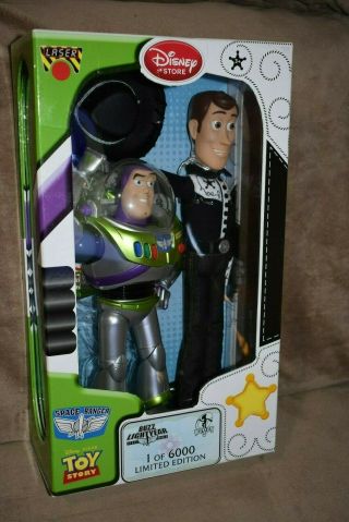 Disney Store Limited Edition 6000 Talking Woody Buzz Lightyear Le Toy Story Le
