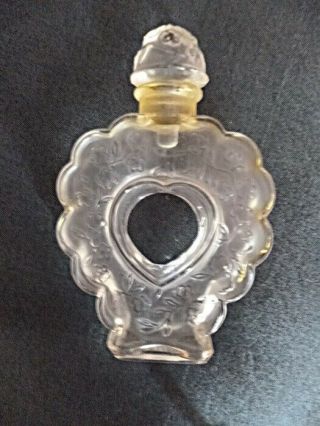 Old Vintage French Nina Ricci Perfum Empty Lalique Bottle