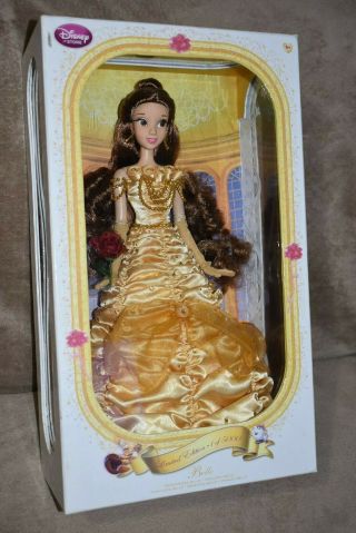 Disney Store Belle Limited Edition Doll 17 " 1 Of 5000 Beauty Beast Nib Rare