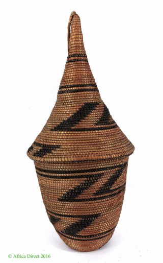 Tutsi Basket Rwanda Old African Art Was $299.  00