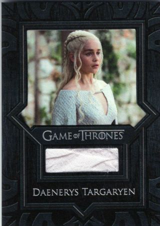 Game Of Thrones Valyrian Steel - Relic Card Vr3 Piece Of Daenerys Targaryen Cape