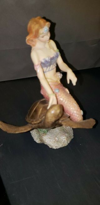 Sirens Of The Sea Resin Figurine Story Ss615 Turtle Mermaid