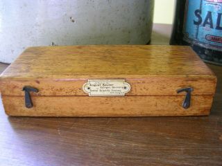 Vintage Central Scientific Company Chicago Weight Set Wooden Box Case