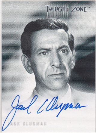 Twilight Zone Series 2 The Next Dimension A29 Jack Klugman Odd Couple Autograph