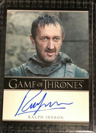 Ralph Ineson - Game Of Thrones Season 2 Two Autograph Card Rittenhouse