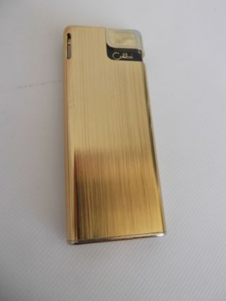Vintage Colibri Black Enamel & Gold Tone Lighter Japan
