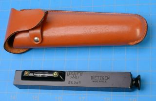Vintage Dietzgen - Usa 6” Hand Level Leather Case - Surveyor Tool
