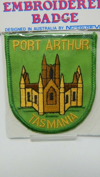 Port Arthur Tasmania Australia Souvenir Badge/Patch - Iron On - 2