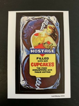 2018 Wacky Packages Variations Series Concept Card 1/2 Hostage