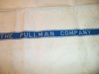 Vintage Pullman Train Car Towel From Old Railroad Car The Pullman Company