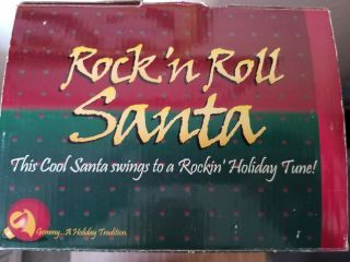 Rock ' n Roll Santa Animated Dancing Musical Holiday Santa 3