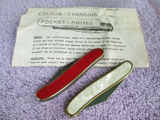 Color Changing Knives Maker Unknown Instructions By Alan Alan - Magic Trick