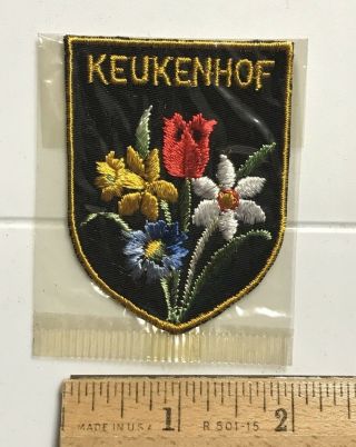 Keukenhof The Garden Of Europe Netherlands Floral Flowers Souvenir Patch Badge