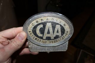 Caa License Plate Grill Badge Topper Aaa Canadian Automobile Association Vintage