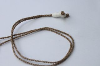 Hawaii Jewelry Flower Buffalo Bone Carved Pendant Necklace/Choker 35369 2