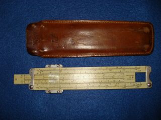 Vintage Pickett Model 600 LOG Slide Rule SYNCHRO SCALE w/Leather Case 3