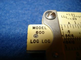 Vintage Pickett Model 600 LOG Slide Rule SYNCHRO SCALE w/Leather Case 5