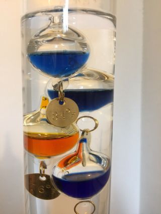 Galileo Glass Thermometer Multicolor