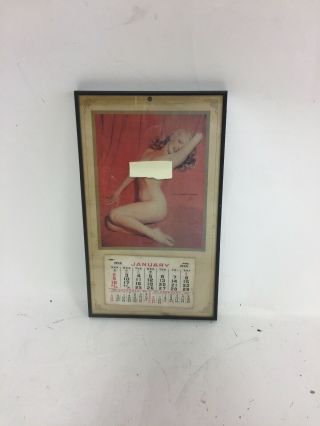 Vintage Marilyn Monroe Calendar 1955 Framed