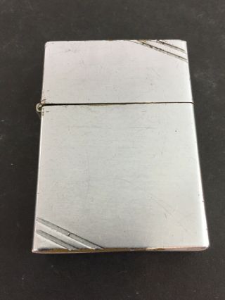 1938 - 41 Repaired Four Barrel Hinge Square Corners With Slash Marks Zippo Lighter