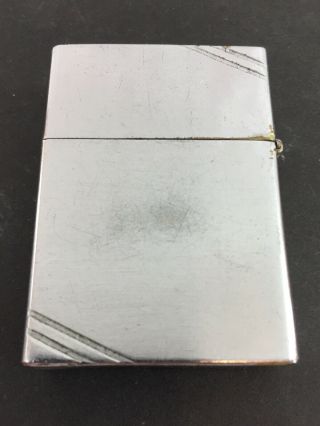 1938 - 41 REPAIRED Four Barrel Hinge Square Corners with Slash Marks Zippo Lighter 2