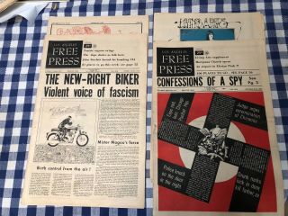 4 issues of the Los Angeles Press - 1967,  1968 and two from 1969 2