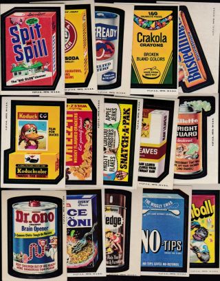 1973 Topps Wacky Packs Series 3 Complete Set 30/30 Ex Packages Spic And Span Var