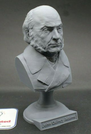 John Quincy Adams 5 Inch 3d Printed Bust Usa President 6 Art