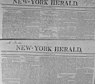 2) Ny Newspapers 1813 - 14 Gen Washington  First In War.   - Battle For Montreal