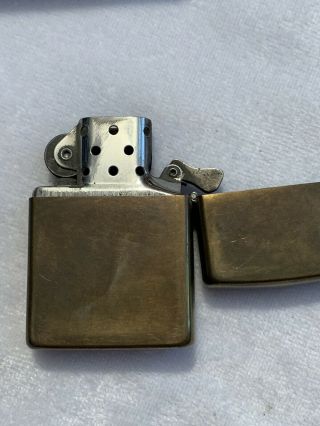 Vintage Zippo Brass Marlboro Longhorn Bull Head 5 Star Lighter W/ Keychain 6