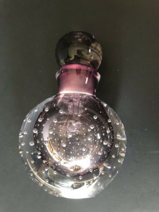 Vintage I.  W.  Rice Co.  Art Deco Glass Perfume Bottle With Stopper Made In Japan