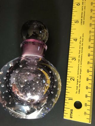 Vintage I.  W.  Rice Co.  ART DECO Glass Perfume Bottle with Stopper Made in Japan 4