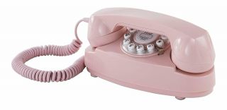 Crosley Cr59 - Pi Princess Desk Phone Push Button Technology Pink Cr59 - Pi Corded