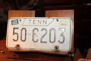 1971 Tennessee License Plate Cumberland County 50 - C203 1972 1973