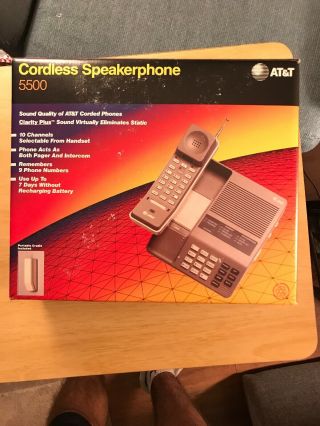 Vintage At&t Cordless Speakerphone 5500 Rare
