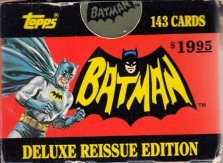 Batman 1966 Deluxe Reissue 1989 Topps Ireland Factory Base Card Set Of 143 Dc