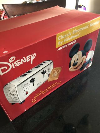 Villaware 4 Slice Musical Mickey Mouse Toaster,  Nib