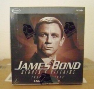 " James Bond Heroes & Villains " Factory Box 3 Hits Per Box