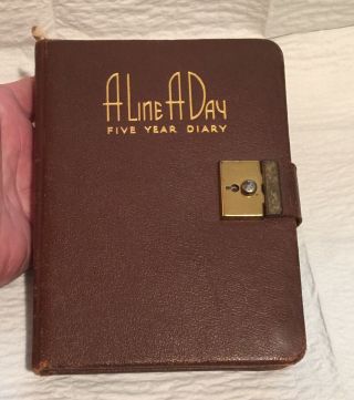 Old Handwritten 5 Year Ladies Diary West York Or East Pennsylvania Much Info