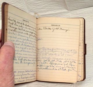 Old Handwritten 5 Year Ladies Diary West York Or East Pennsylvania Much Info 4