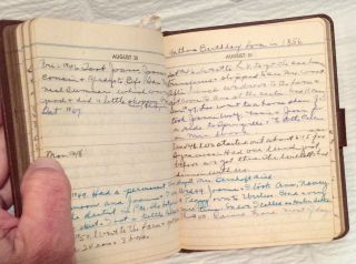 Old Handwritten 5 Year Ladies Diary West York Or East Pennsylvania Much Info 6