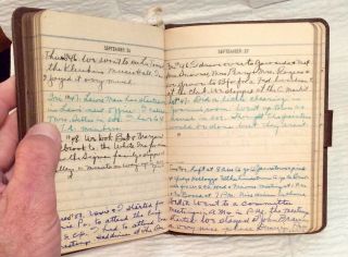 Old Handwritten 5 Year Ladies Diary West York Or East Pennsylvania Much Info 7