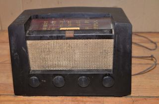 Vintage 1948 Rca Victor Bakelite Model 8r71 Collectible Tube Radio