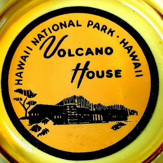 Rare Volcano House Hawaii Nat Park Vintage Advertising Ashtray Hotel Collectable