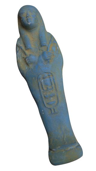 Egyptian Rare Mummy Ushabti 5.  9 " Pharaoh Figure Statue Collectable Ancient 201