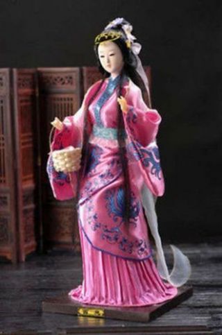 Oriental Broider Doll,  Chinese Old Style Figurine China Doll
