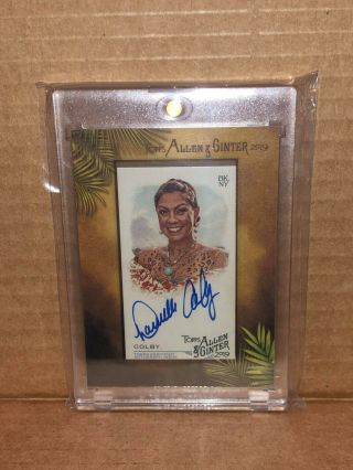 2019 Allen & Ginter Mini Framed Auto Danielle Colby Reality Tv Personality
