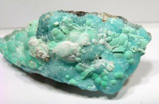 Blue Crystal Smithsonite: Kelly Mine,  Magdalena,  Socorro Co,  Mexico - Nr