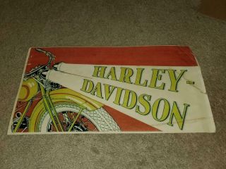 Early Vintage Harley Davidson Motorcycle Poster Reprint 9 X 17
