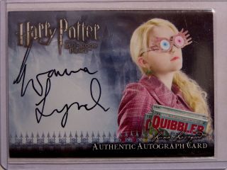 Harry Potter - Evanna Lynch - Luna Lovegood - Authentic - Movie - Signature - Autograph Card